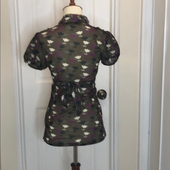 Zara Collection Floral Print Blouse Top - Picture 4 of 7